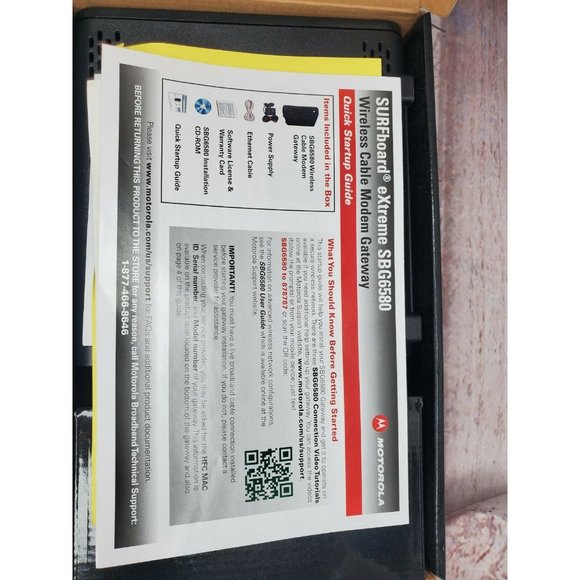 Motorola Surfboard Extreme Wireless Cable Modem And Gigabit Router - Picture 10 of 12